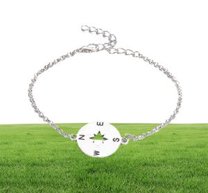 2 Style Bohemian Hollow Arrow Compass Beads Chain Silver Multilayer Bracelet Women Exquisite Charm Jewelry Gift8233291