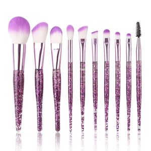 Makeup Brushes 10st Professional Set Cosmetic Powder Eye Shadow Foundation Blush Blending Concealer Beauty Make Up Tool 231211