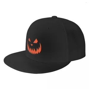 Ball Caps złowrogie twarz Jack o Lantern Baseball Cap Cute Kating Hats Hats Bobble For Man Women's