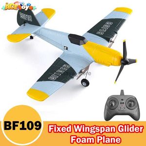 Vliegtuigmodel Afstandsbediening Vliegtuig BF109 2,4 GHz 3CH Spanwijdte RC Vliegtuig RC Schuim Zweefvliegtuig Vliegtuigen Geschenkspeelgoed met gyroscoop Terug naar school Geschenken1L23116