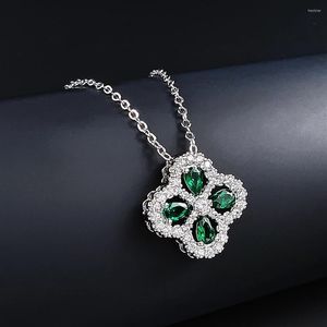 Chains 2023 Arrival Unique Design Four-leaf Clover Necklace For Women Lady Valentine's Day Gift Jewelry Wholesale J6885-Necklace