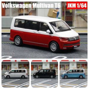 Modellini di auto 1/64 Volkswagen T6 Multivan MPV Van modello in miniatura 1/64 ruote libere auto giocattolo veicolo pressofuso in lega collezione regalo per ragazzi Kid1L23116