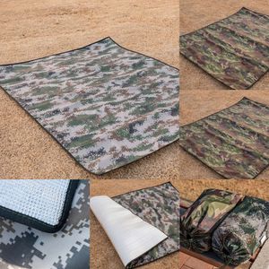 New Outdoor Pads New 1.5x2m Camping Mat Outdoor Picnic Breathable Cushion Camouflage Beach Blanket Folding Set