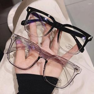 Sonnenbrille mit großem Rahmen, Anti-Blaulicht-Myopie-Brille, für Damen und Herren, übergroße Brillen, Kurzsichtigkeitslinse, verschreibungspflichtige Brillen, Dioptrien 0 bis -4,0