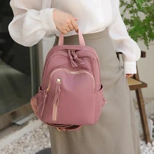 School Bags 2024 Selling Women's Small Backpack Casual Style Cute Girl Mini Bag Two Shoulder Straps Durable Travel