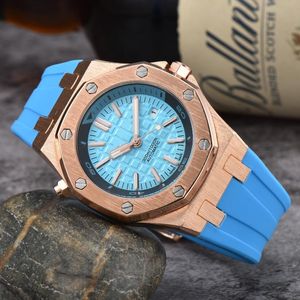 디자이너 브랜드 손목 시계 맨스 레이디스 시계 품질 쿼츠 시계 클래식 로얄 오크 hexel hexel wristwatch 패션 고무 스트랩 스포츠 현대 시계 9009