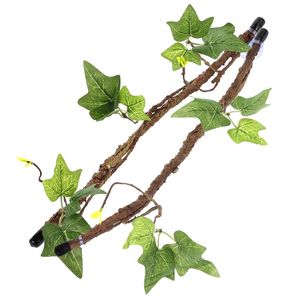 Reptile Supplies Plants Artificial Vines for Climbing Habitat Decor Branches Lizard 231211