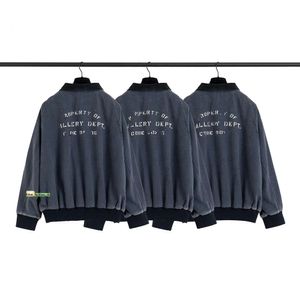 Designers Galleries Depts Jacket Men Womens Denim Jackets Mens Casual Autumn Winter Coats Märke Fashion Luxe Back Prints Depts Jacket 424