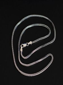 1 6mm 925 Sterling Silver Fox Tail Chain Halsband Fashion Chains Men Kvinnor smycken halsband DIY Tillbehör16 18 20 22 24 26inch311049968