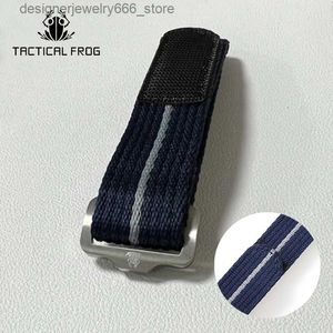 Watch Bands Tactical Frog 22mm StrapFabric Nylon Sport Band Sport Military band Replace Belt Q231212