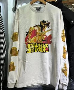 Verwaschene weiße Cartoon-Druck-Kapuzenpullover für Männer und Frauen. 1 lässige Pullover aus hochwertiger Baumwolle