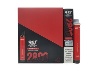 Orijinal% 100 QST Puff Flex 2800 E Sigara 0% 2% 5% 5 8ml 850mAH Tek Kullanımlık Vape Yetkili 28 Flavor Yerel Depo E Sigara