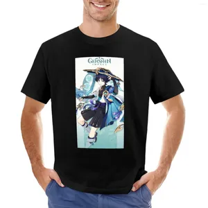 Herren-Tanktops Wanderer Scaramouche – Genshin Impact T-Shirt Blanko-T-Shirts Anime Übergroße Herren-Grafik-T-Shirts