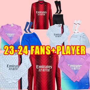 Ibrahimovic 23 24サッカージャージGiroud R. Leao Bennacer Kessie Romagnoli Calhanoglu Tonali Rebic 2023 2024フットボールシャツ長袖ファンプレーヤーバージョンMilan