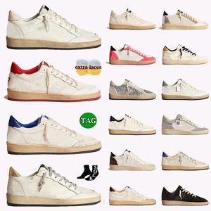 Lyxkvalitet Italien bollstjärna sneakers kvinnor herr designer casual skor mocka tidlös sneaker drömmer om åttiotalet basket skateboard låga tränare