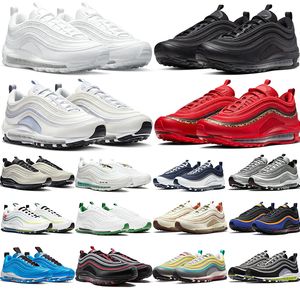 Running Sports Trainers Sneakers Shoes Triple Black White Dark Blue Red Grey Silver Green Olive Brown Orange For Men Kvinnor Gratis frakt utomhus 36-45