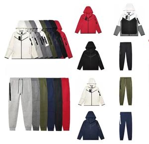 Pantaloni sportivi Tech da uomo spessi Felpe con cappuccio in pile tecnico Tuta da pista di design Pantaloni da tuta Felpa con cappuccio Uomo Donna Pantaloni da jogging Tute Pantaloni da jogging Techfleece