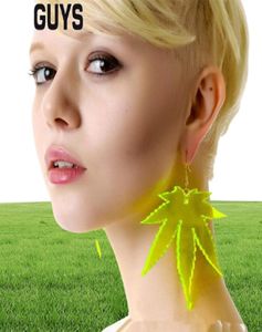 Akryl dingle örhänge neon ljusa örhängen droppe för kvinnor i nya mode smycken1022283