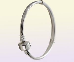 Autentici braccialetti in argento sterling 925 con catena con logo, bracciale con ciondoli, perline, gioielli per donne e uomini, miglior regalo5715023