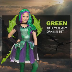 Cadılar Bayramı Maske Hediyesi Cadılar Bayramı Partisi Giydirme Şeytan Kanatları Parti Dekorasyon Ejderha Kanatları Kuyruk Maskesi Set Cosplay Props Dinozor Props