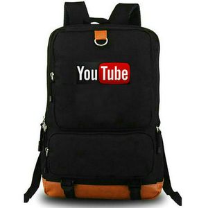 YouTube 백팩 YouTube Backpack You Tube Company Company Badge School Bag Logo Packsack Print Rucksack Leisure Schoongbag 노트북의 날 팩