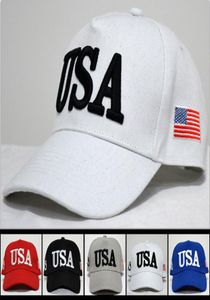 Andningsbara justerbara mössor Trump USA 45 nummer Baseballhatt Hip Hop för våren och sommaren toppade Cap Red B R6040478