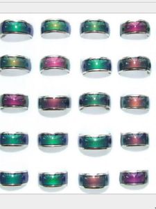 2021 Qualitymixed size 100pcs Color Changable Mood Ring 6mm in width26gpc7680740