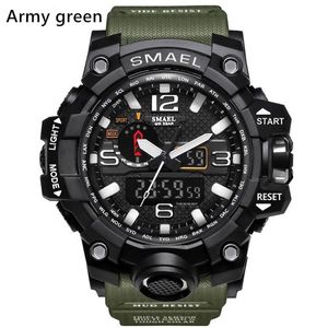 New Smael Relogio Men's Sports Watches LED CHRONOGROGraph armbandsur Military Watch Digital Watch Good Gift for Men Boy D253Z