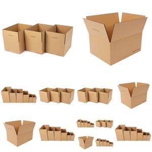 Förpackningsboxar Partihandel förpackning Box Square Rectangar Half Höjd Omsättning Paper Moving Drop Delivery Office School Business Industri Oteid