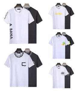 Designer tripulação-pescoço t-shirt impresso carta manga curta moda masculina e feminina t-shirt casal modelo 100% algodão luxo masculino hip hop top t-shirt m-3xl