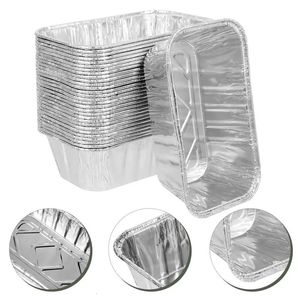 Engångsbeständare tar containrar 30 st 430 ml aluminium folie magasi tårta bbq pan matförpackning takeaway container kök leveranser 231211