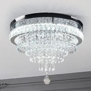 Chandeliers Cross Border Modern Minimalist Circular Crystal Chandelier Living Room Restaurant Corridor High-end Home Decor Lighting Fixtures