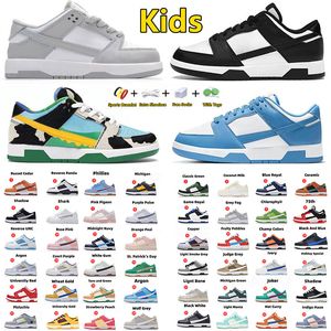 Kids shoes Children Preschool PS Athletic Outdoor designer sneaker Trainers Toddler Girl Tod Chaussures Pour Enfant Sapatos infantis White Black UNC Child shoe GAI