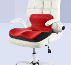 quotLquot Shape Memory Foam Orthopedic Cushion Comfort Ergonomic Design Back Coccyx Pillow for Car Seat Office Chair Pain Reli1505933