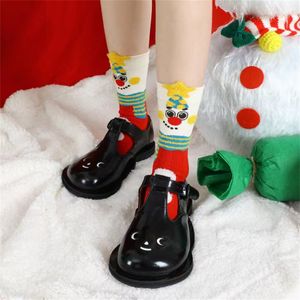 Autumn and Winter Thick Plush Christmas Socks Cartoon Cute Mid length Socks for Men and Women Christmas Gift z12