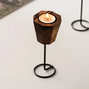 Candle Holders Tea Lights Vintage Holder Decorative Desk Tealight Wedding Decoration Metal Stand Tabletop Candlestick