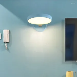 Vägglampa modern vardagsrum macaron led belysning för sovrummet sängkläder i hallen inomhus inomhusdekor