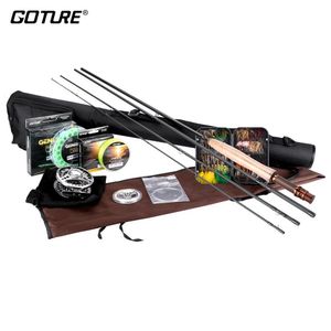 Boat Fishing Rods Goture 2 7M 3 M Fly Rod Combo with Line Lures Reel 5 6 7 8 231211