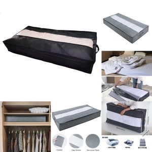 New Storage Bags Non-Woven Fabric Blanket Organizer Quilt Storage Bag Blanket Storage Bags With Zipper Duvet Storage Cover Under Bed Storage