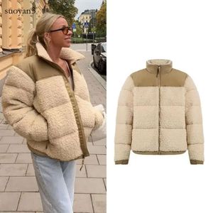 Kvinnors jackor vinterfleece jacka kvinnor faux shearling ytterkläder rockar kvinnliga mocka päls män varm förtjockad lamm puffer-nf 666