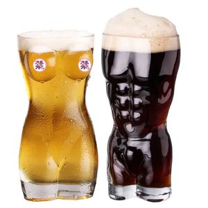 Wine Glasses Sexo Lady Men Durable Double Wall Whiskey S Creative Body Shape Glass Cup Big Chest Beer Kitchen 231211