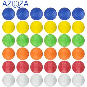 Golf topları 50pc hafif köpük golf topları kapalı açık golf uygulama topları elastik eğitim çok işlevli spor topları rastgele renk 231212