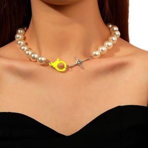 Colares pendentes imitação de moda boêmia com pérolas de colar de pérolas de pérolas de cauda de baleia criativa Acessórios para jóias feminino3055534