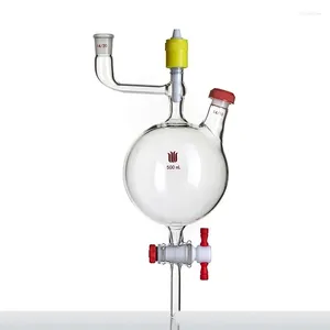 Aceite garrafa para sistema de purificação de solvente equipado com válvula de PTFE de alto vácuo de 8 mm, vidro de borosilicato S79