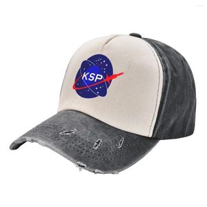 Ball Caps KSP Uzay Ajansı Logosu (Sınırsız Versiyon) Kovboy Şapkası Şık Sert Kapağı Kadın Erkekler