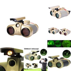 New Telescope Binoculars 4x30 Binoculars with Night Vision Pop-up Light Kids Toy Binoculars Long Range Spy Viewer Outdoor Wildlife Fun Watch