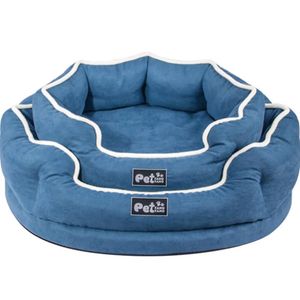 Kennes Pens Pet Cat Dog Bed Przytulna kwadratowa pluszowa sofa na szczeniąt Sofa Mała duża podkładka do snu Przenośna gniazdo akcesoria 231212