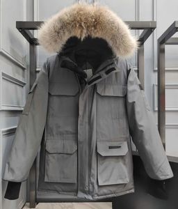 Piumini invernali da uomo canadesi Parka spessi e caldi che mantengono la coppia Cappotto trasmesso in diretta Giacca d'oca alla moda all'aperto