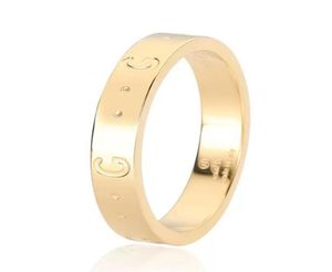 Nya kvinnors bandringar modestil ringdesigner Plain Rings Luxury Steel Graved Letter G Mens Women Designers Jewelry Man D2293684662