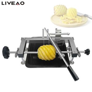 High Efficiency Pineapple Skin Peeler Machine Manual Stainless Steel Pineapple Pitting Machine Slicer Peeling Knife Cutter Tool